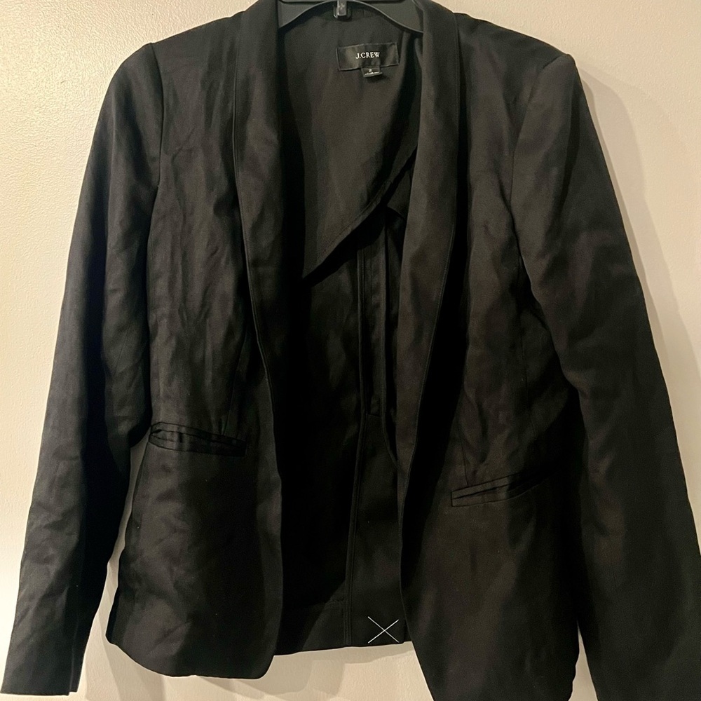 New J. Crew Going Out Black Blazer - Picture 2 of 6
